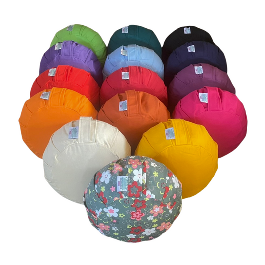 Round Zafu Buckwheat Meditation Cushion