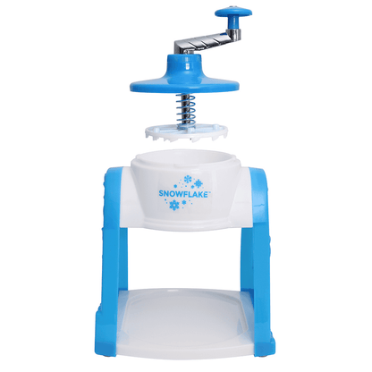 Snowflake Hand Crank Snow Cone Maker top detached